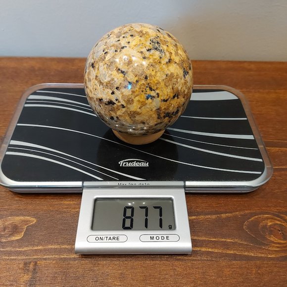 🔥 Sale 🔥 Brown Kiwi Jasper Sphere w/ Stand - Final Price - Picture 7 of 8